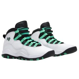 Jordan Athletic Shoes White and Green